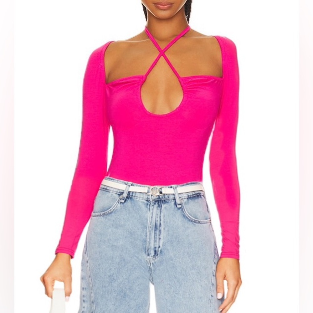 SUPERDOWN || Storme Bodysuit in Hot Pink - SZ Small ⭐️NEW W/ TAGS⭐️